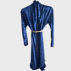 SOLD Royal Blue Velvet duster coat